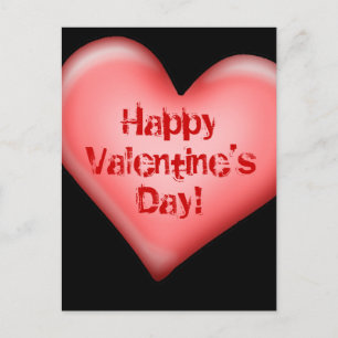 Herzlichen Glückwunsch zum Valentinstag! Feiertagspostkarte