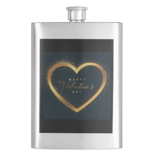 Herzlichen Glückwunsch zum Valentinstag! Flachmann