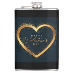 Herzlichen Glückwunsch zum Valentinstag! Flachmann