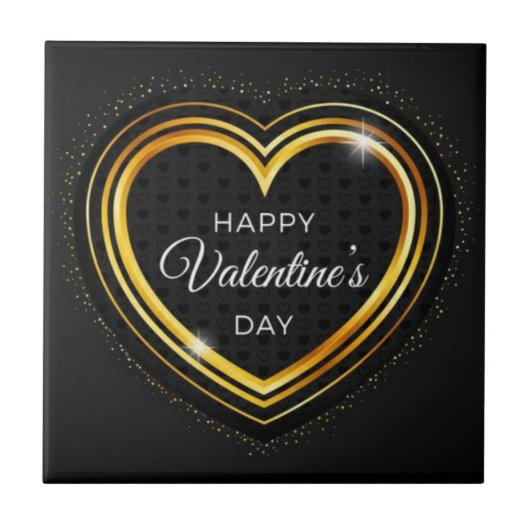 Herzlichen Glückwunsch zum Valentinstag! Fliese (Vorderseite)