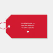 Herzlichen Glückwunsch zum Valentinstag! Freunde n Geschenkanhänger (Rückseite Horizontal)