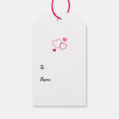 Herzlichen Glückwunsch zum Valentinstag! Geschenkanhänger (Rückseite)