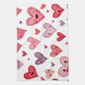 Herzlichen Glückwunsch zum Valentinstag! Geschirrtuch (Vertikal)