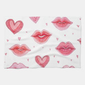 Herzlichen Glückwunsch zum Valentinstag! Geschirrtuch (Horizontal)