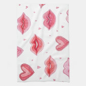 Herzlichen Glückwunsch zum Valentinstag! Geschirrtuch (Vertikal)