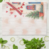 Herzlichen Glückwunsch zum Valentinstag! Geschirrtuch (Gefaltet)