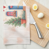 Herzlichen Glückwunsch zum Valentinstag! Geschirrtuch (Viertel Falte)