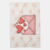 Herzlichen Glückwunsch zum Valentinstag! Geschirrtuch (Vertikal)