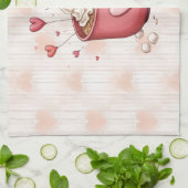 Herzlichen Glückwunsch zum Valentinstag! Geschirrtuch (Gefaltet)