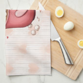 Herzlichen Glückwunsch zum Valentinstag! Geschirrtuch (Viertel Falte)