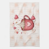 Herzlichen Glückwunsch zum Valentinstag! Geschirrtuch (Vertikal)