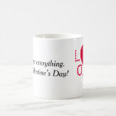 Herzlichen Glückwunsch zum Valentinstag! Kaffeetasse (Mittel)