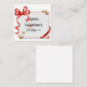 Herzlichen Glückwunsch zum Valentinstag. Karte (Vorne/Hinten)