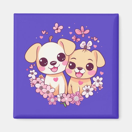 Herzlichen Glückwunsch zum Valentinstag! Magnet (Vorne)