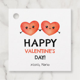 Herzlichen Glückwunsch zum Valentinstag mit kleine Geschenkanhänger