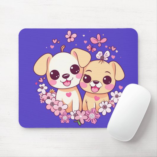 Herzlichen Glückwunsch zum Valentinstag! Mousepad (Mit Mouse)
