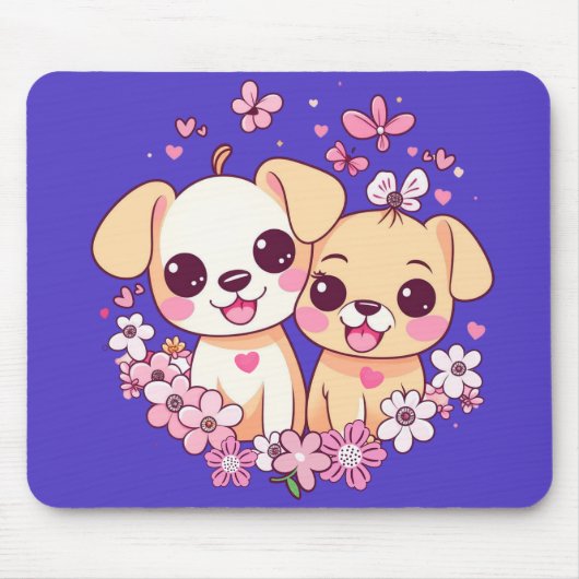 Herzlichen Glückwunsch zum Valentinstag! Mousepad (Vorne)