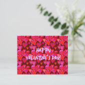 Herzlichen Glückwunsch zum Valentinstag! Postkarte (Stehend Vorderseite)