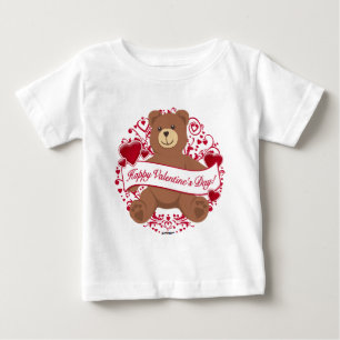 Herzlichen Glückwunsch zum Valentinstag! Teddybär Baby T-shirt