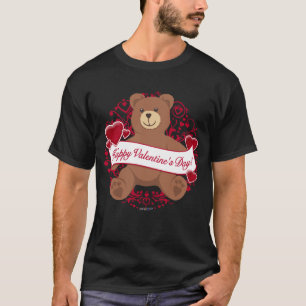 Herzlichen Glückwunsch zum Valentinstag! Teddybär T-Shirt