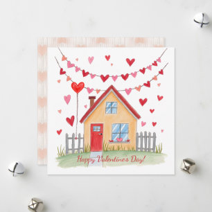 Herzlichen Glückwunsch zum Valentinstag! Valentine Feiertagskarte