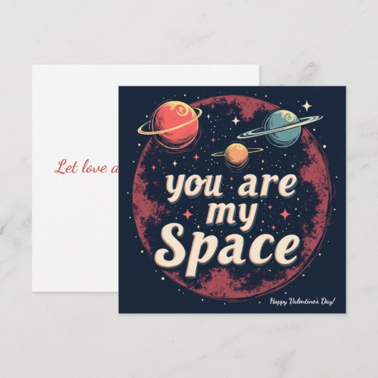 Herzlichen Glückwunsch zum Valentinstag! Valentine Feiertagskarte (Vorne/Hinten)