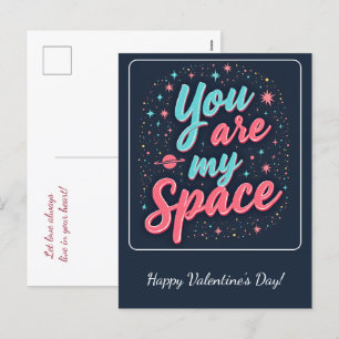 Herzlichen Glückwunsch zum Valentinstag! Valentine Feiertagspostkarte