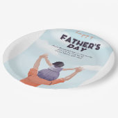 Herzlichen Glückwunsch zum Vater, Pappteller (Schrägansicht)