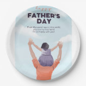 Herzlichen Glückwunsch zum Vater, Pappteller (Vorderseite)