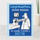 Herzlichen Glückwunsch zum Werden einer Doctor Car Karte (Vorderseite)