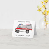 Herzlichen Glückwunsch zum Werden eines EMT Karte (Gelbe Blume)