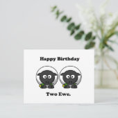 Herzlichen Glückwunsch zum zweiten Geburtstag für Postkarte (Stehend Vorderseite)