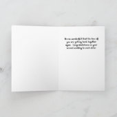 Herzlichen Glückwunsch zur 2. Hochzeit für einande Karte (Innenseite)