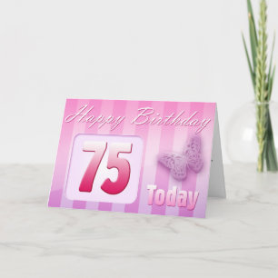 Herzlichen Glückwunsch zur 75. Geburtstagsgroßmutt Karte