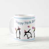 Herzlichen Glückwunsch zur 76. Geburtstagsfeier Ta Kaffeetasse (Vorderseite Links)