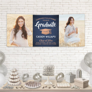 Herzlichen Glückwunsch zur Abschlussfeier in Foto Banner