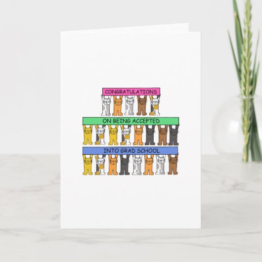 Herzlichen Glückwunsch zur Akzeptanz der Graduate Karte (Vorderseite)