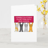 Herzlichen Glückwunsch zur Akzeptanz der Graduate  Karte (Gelbe Blume)