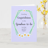 Herzlichen Glückwunsch zur anstehenden Karte (Gelbe Blume)