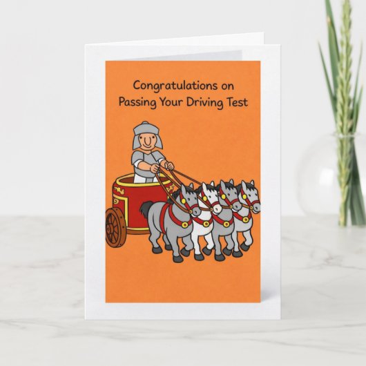 Herzlichen Glückwunsch zur bestandenen Führerschei Karte (Vorderseite)