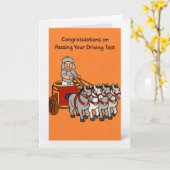 Herzlichen Glückwunsch zur bestandenen Führerschei Karte (Gelbe Blume)