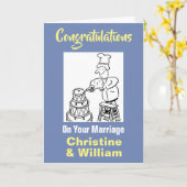 Herzlichen Glückwunsch zur Ehe Karte (Gelbe Blume)