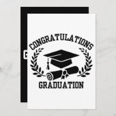 Herzlichen Glückwunsch zur Einladung des Abschluss (Vorne/Hinten)