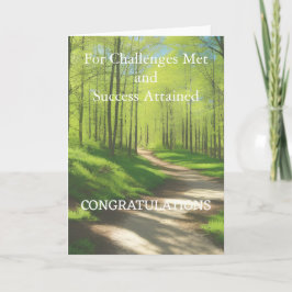 Herzlichen Glückwunsch zur Erfolgskarte Dankeskarte