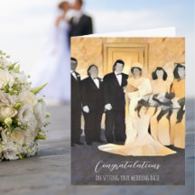 Herzlichen Glückwunsch zur Festlegung Ihres Hochze