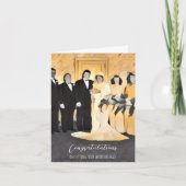 Herzlichen Glückwunsch zur Festlegung Ihres Hochze Karte (Vorderseite)