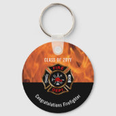 Herzlichen Glückwunsch zur Firefighter Flames Clas Schlüsselanhänger (Vorderseite)