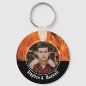 Herzlichen Glückwunsch zur Firefighter Flames Clas Schlüsselanhänger (Rückseite)