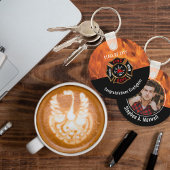 Herzlichen Glückwunsch zur Firefighter Flames Clas Schlüsselanhänger