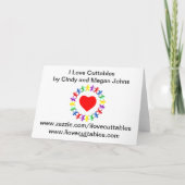 Herzlichen Glückwunsch zur Geburt der Zwillinge! Karte (Rückseite)